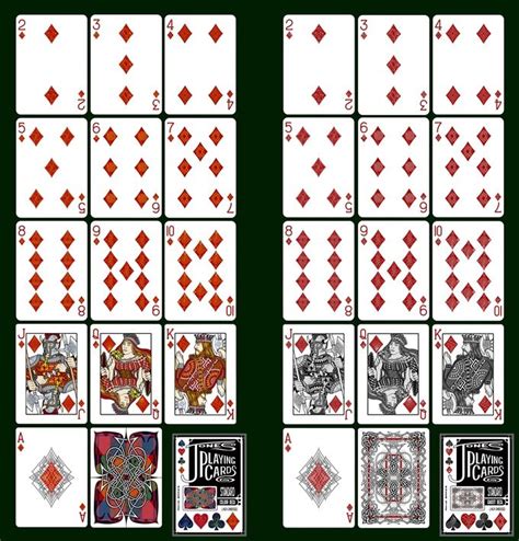 Most often, each card bears one of several pips (symbols) showing to which suit it belongs; JPC - Standard Colour deck