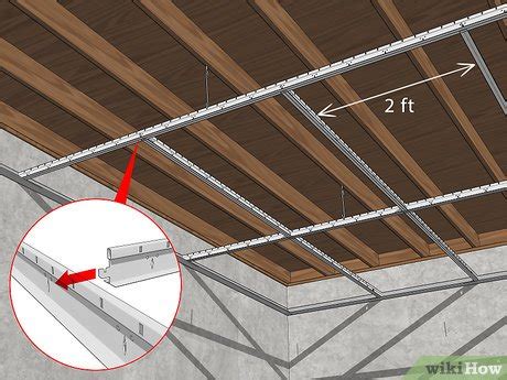 Use these marks as a guide to force a clip into the edge of the tile where the flange was. How to Install a Drop Ceiling: 14 Steps (with Pictures ...
