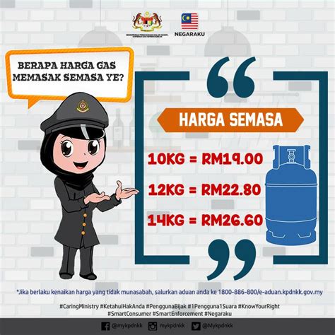 Average prices of more than 40 products and services in malaysia. Harga Gas Memasak Terkini 2018 - IDEA TERKINI