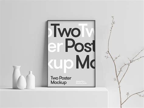 The best free mockups in one place. Minimal Poster on Table Mockup (PSD)