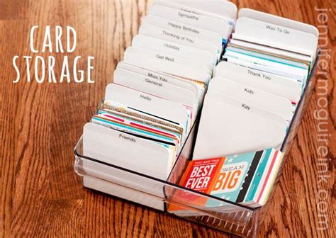 Take a peek into my craft room plans! Handmade Card Storage - Jennifer McGuire Ink | Stamp ...