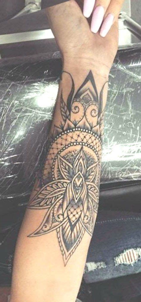 Sacred geometry tattoos are a hugely popular tattoo style, and if you're after one yourself be sure to check out this beginners guide! Sacred Geometric Mandala Forearm Tattoo Ideas for Women - Lotus Arm Tat - ideas ... # ...