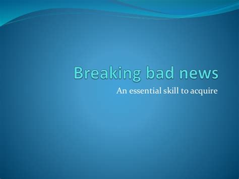 A breaking bad movie | huell leaves the safe house. Breaking bad news powerpoint