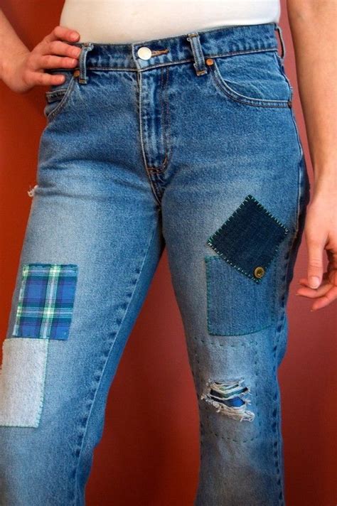 Highlight the text then click the link. 70's style patched jeans