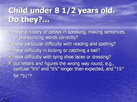 What are the signs of a child learning disability? Signs that may indicate Dyslexia in children under 8 Years old | Danks Davis Dyslexia