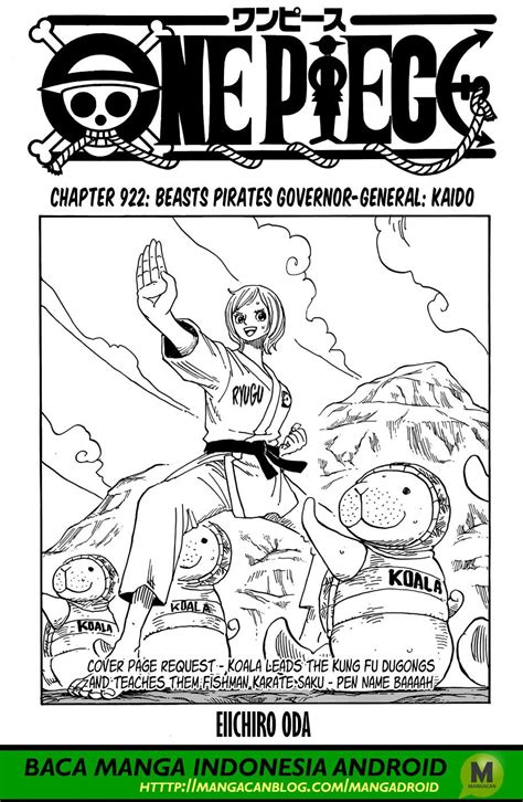 What if the gomu gomu fruit is theblast piece ne3ded for the one piece lol. Komik One Piece Chapter 922 Bahasa Indonesia - KomikIndo