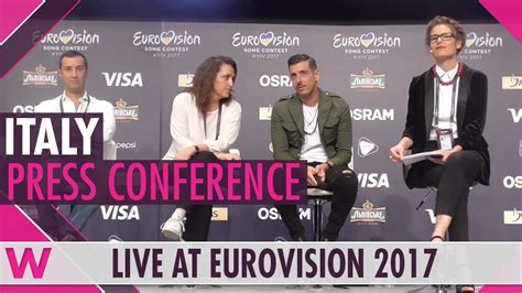 Occidentali's karma by francesco gabbani from italy at eurovision song contest 2017. Italy Press Conference — Francesco Gabbani "Occidentali's ...