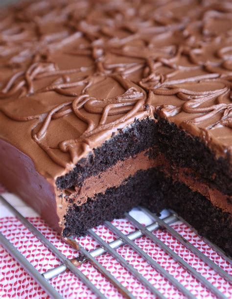 Food is your friend by maria koutsogiannis. Frosted Fudge Cake ~ A full size spin on the classic ...