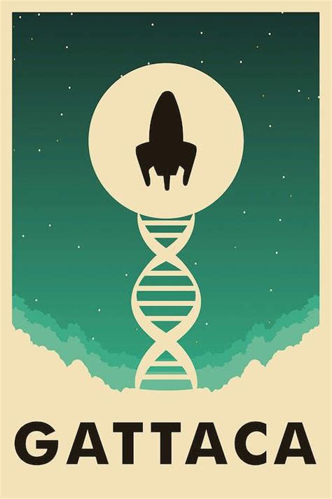 Ethan hawke, uma thurman, jude law and others. Gattaca Minimalist Poster Art Print by Popate