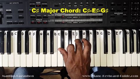 You can view these chords online here. How to Play the C Sharp Major Chord - C# - on Piano and ...