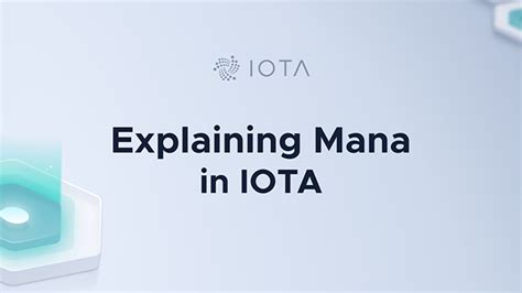 Mana bei IOTA 2.0 - Abkehr von gebührenlosen Transfers ...