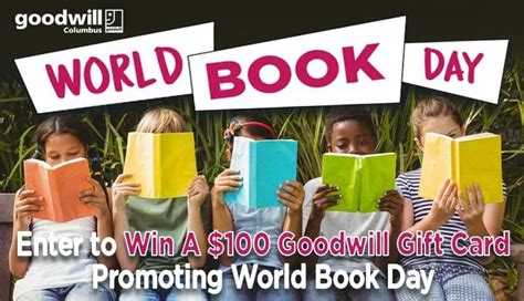 The goodwill rewards card is available at any goodwill store & donation center in southeastern wisconsin and metropolitan chicago. Goodwill World Book Day Giveaway. Enter to Win A $100 ...