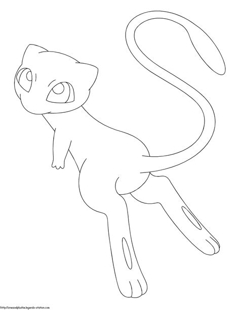 Pypus is now on the social networks, follow him and get latest free coloring pages and much more. Printable Pokemon Mew Coloring Pages - Get Coloring Pages