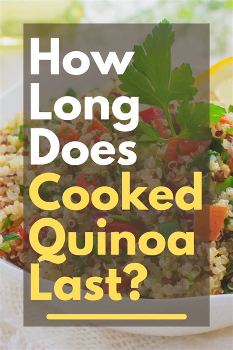 How long can cooked quinoa be left at room temperature? How Long Does Cooked Quinoa Last? - Healthagy