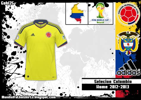 Inicio » escudos » equipos fútbol. Mundial Futbol Shirts: Selección Colombia 2012-2013 ...