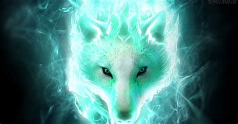 Maybe you would like to learn more about one of these? Blue Flame Mystical Galaxy Wolf Wallpaper - Images | Slike