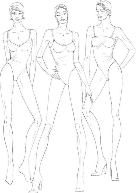 Figure drawing for fashion design. 53 best Free Female Fashion Croquis images on Pinterest ...