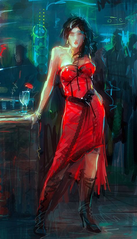 Bar Girl Art - ID: 6895