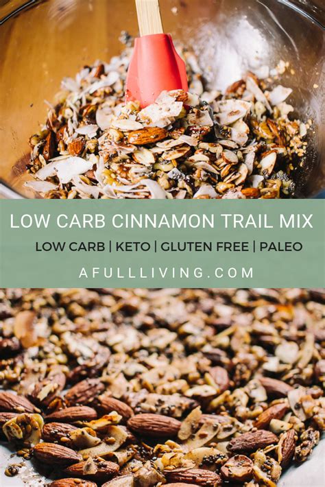 Baked granola bars with a little extra protein. 15 Minute Low Carb Cinnamon Trail Mix | Recipe | Trail mix ...