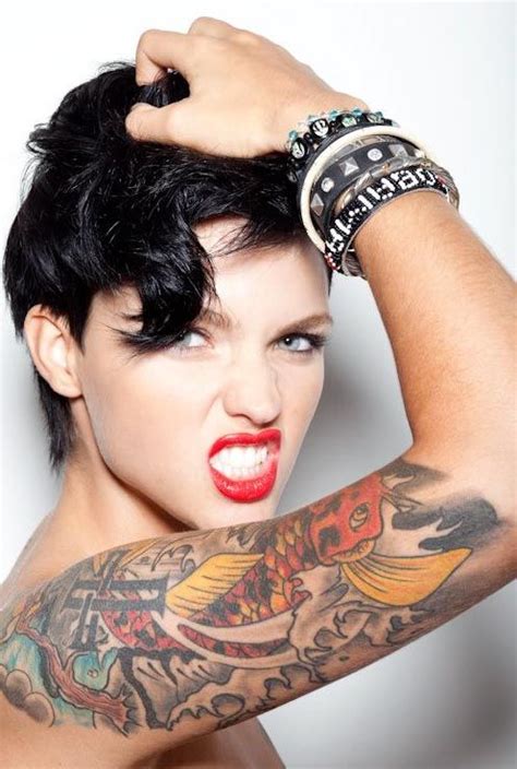 Rainbows tattoos are very beautiful, colorful and joyful tattoos. Stunning Ruby Rose Tattoos — All You Ever Wanted to Know