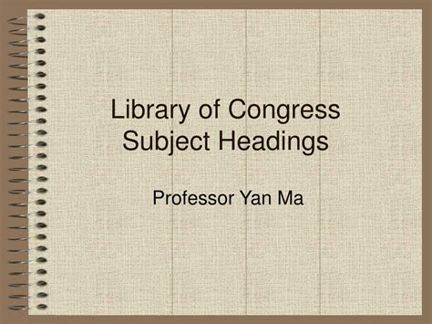 112 works search for books with subject library of congress subject headings. PPT - Library of Congress Subject Headings PowerPoint ...