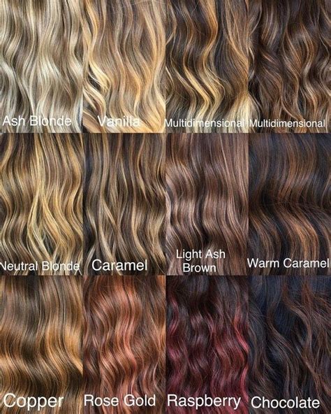 This hair chart will give you a wide range of opportunities to choose a nice color for your hair. Pin su Hair