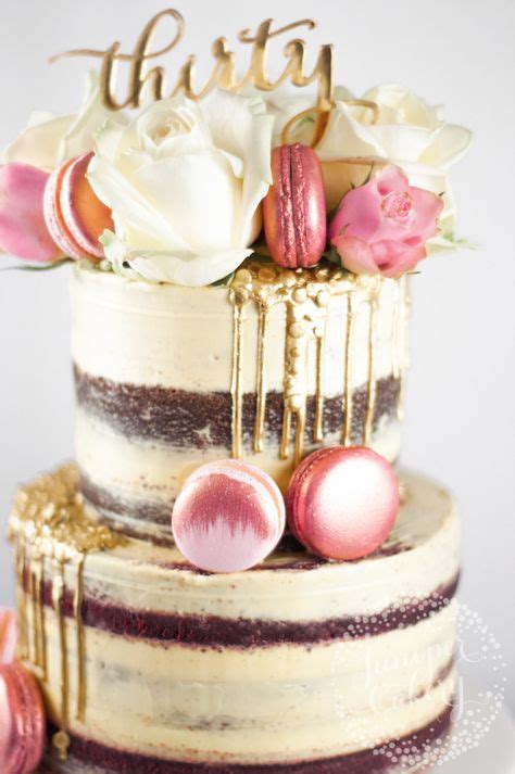 Sendacake.com has been visited by 10k+ users in the past month Pretty rose gold 30th birthday cake by Juniper Cakery ...