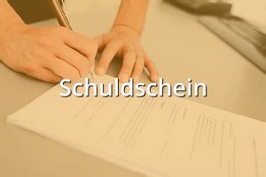Mit einem schuldschein bestätigt ein schuldner dem gläubiger seine forderung an ihn. © Copyright - Zarenga GmbH