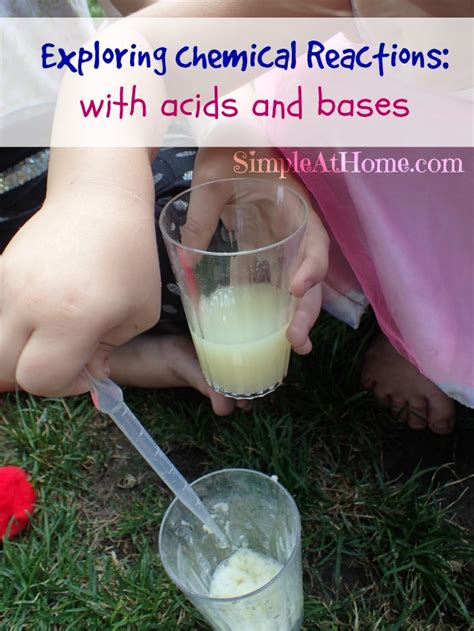 Some reactions are very messy and should be done outside if possible. Chemical Reactions: Acids and Bases - Simple At Home