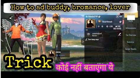 I mean just like us start making videos or something. HOW TO ADD BROMANCE , BUDDY , LOVER IN PUBG LITE// Pubg ...