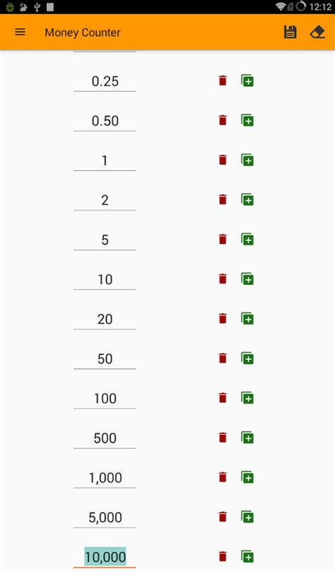 Numeric entry fields must not contain dollar signs, percent signs, commas, spaces, etc. Money Counter: Cash Calculator - Android Apps on Google Play