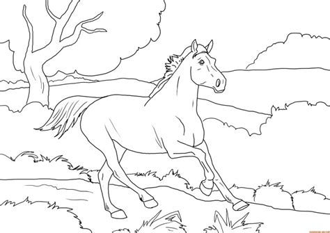 Alphabet couleur banque dimages et photos libres de droits. Coloriage cheval au galop gratuit à imprimer