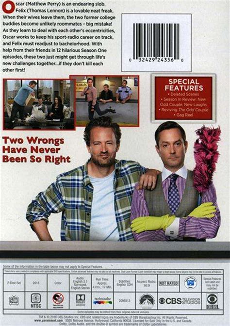 Oscar et felix ont passé la quarantaine mais vivent pourtant en colocation. Odd Couple, The: Season One (DVD 2015) | DVD Empire