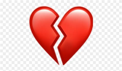 A love heart, broken in two. Heart Heartbreak Red Icon Emojisticker Like - Iphone ...