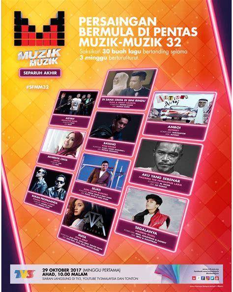 Zero mlm 2018 minggu 12 final akhir (bebas) tema 1 maharaja lawak mega final. Separuh Akhir Muzik-Muzik 32 (2017) | MyInfotaip