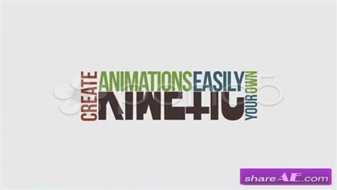 Create text animations with adobe after effects. Kinetic Typography Pack - After Effects Project (Pond5 ...