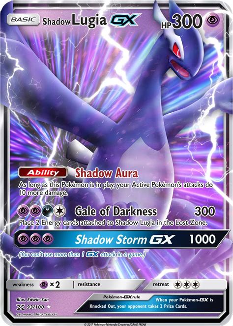 See full list on trollandtoad.com Shadow Lugia GX Custom Pokemon Card