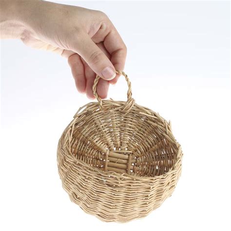 Wicker basket, woven storage baskets (brown, 3 pieces) juvale. Small Wall Wicker Basket - Baskets, Buckets, & Boxes ...