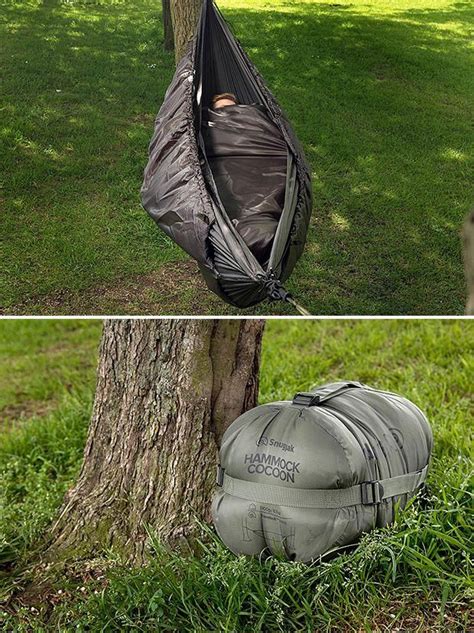 Cold weather sleeping bag for hammock camping. Snugpack Hammock Cocoon | Hammock camping gear, Outdoor sleeping bag, Hammock camping