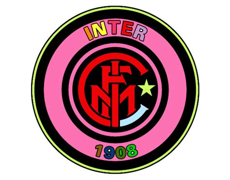 No ataque, lautaro martínez e lukaku estão confirmados. Desenho de Emblema do Inter de Milão pintado e colorido ...