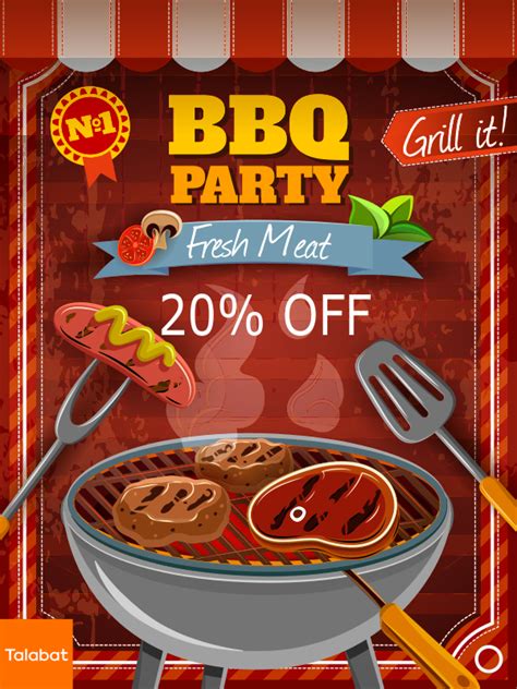 Your favourite foods delivered to your doorstep. Talabat Food Coupons UAE BBQ Party Fresh Meat 20% OFF Grab ...