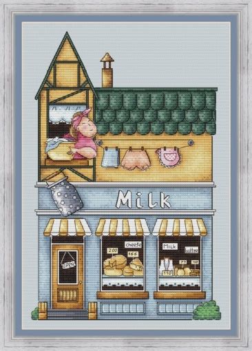 If there are some urgent issue, please contact live chat customer services. Dairy Shop Cross Stitch Pattern, code AE-019 Anastasia ...