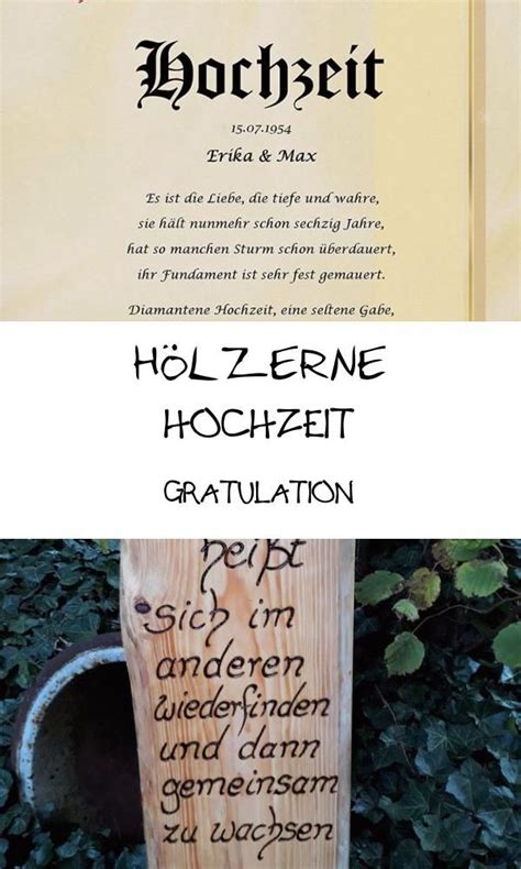 Glückwünsche zur hochzeit in form von sprüchen, zitaten, grüßen oder gedichten kommen immer an! Glueckwuensche Fuer Hoelzerne Hochzeit - schöne ...