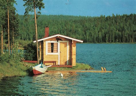 Sauna is a beloved part of the finnish way of life, gathering friends and families of all generations. ULVIKARU POSTCARDS: FINLAND - Finnish Sauna