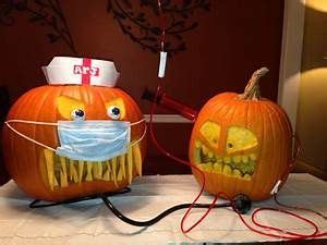 I was looking for something that had a little of everything. IV Nurse- entry for work pumpkin carving contest | Jack 'O ...