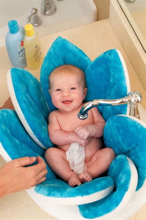 In the last month or so she had started only standing in the bath and refusing to sit. Blooming Bath - Project Nursery