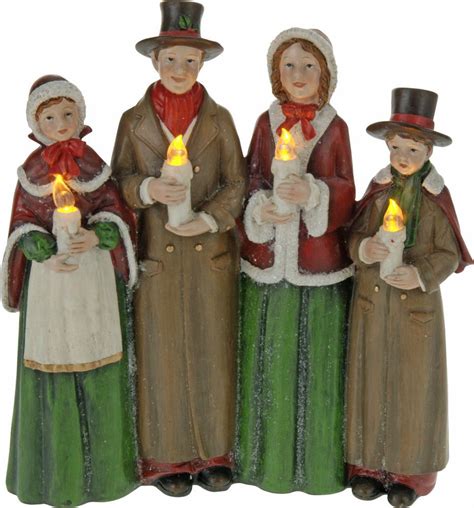 These cute christmas carolers is perfect for that small yard or front entry way, let them greet your guests as they come to your house. Traditional Choir Scene Christmas Figures LED Christmas ...