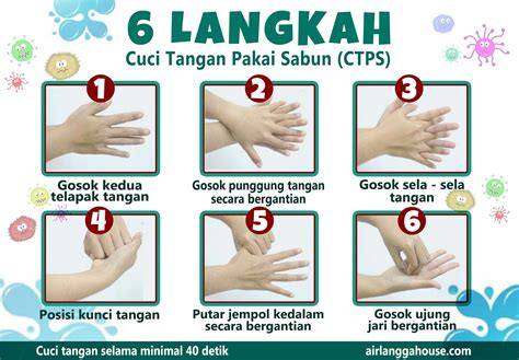 Beragam manfaat 6 langkah cuci tangan pakai sabun yang praktis dan higienis. 6 LANGKAH CUCI TANGAN PAKAI SABUN