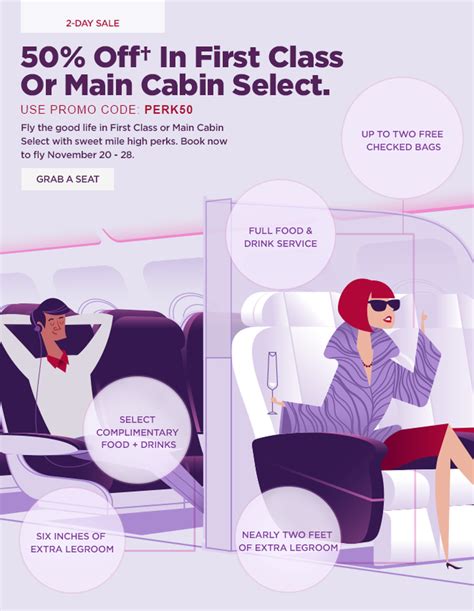 Virgin airlines main cabin select. Virgin America 50% Off Main Cabin Select & First Class ...