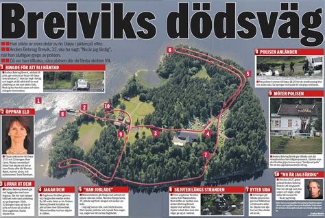 Mientras, los adolescentes han llegado a la isla de utøya, en tyrifjorden (en la provincia de. Breiviks dödsväg | Aftonbladet